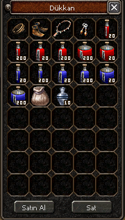 Satıcı NPC dükkân görseli